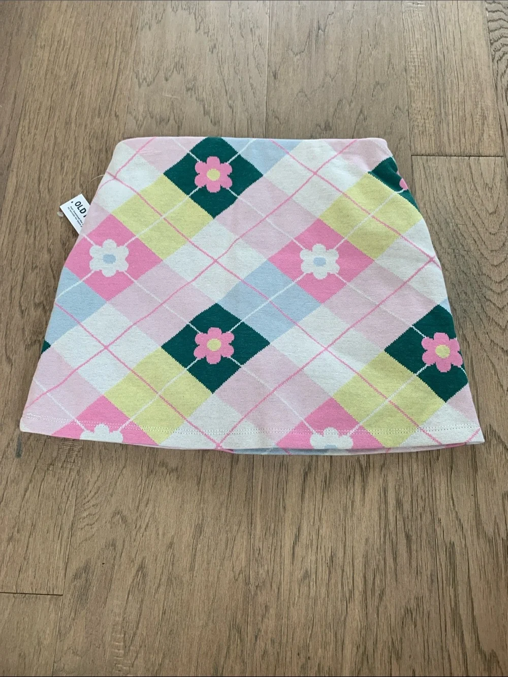 NWT Old Navy Pink Argyle Skort Size 8